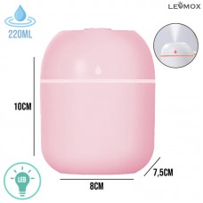 Umidificador 220ml LED LEY-1785 Lehmox - Rosa